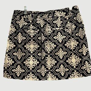 J.Crew Navy blue button down mini skirt size 4
